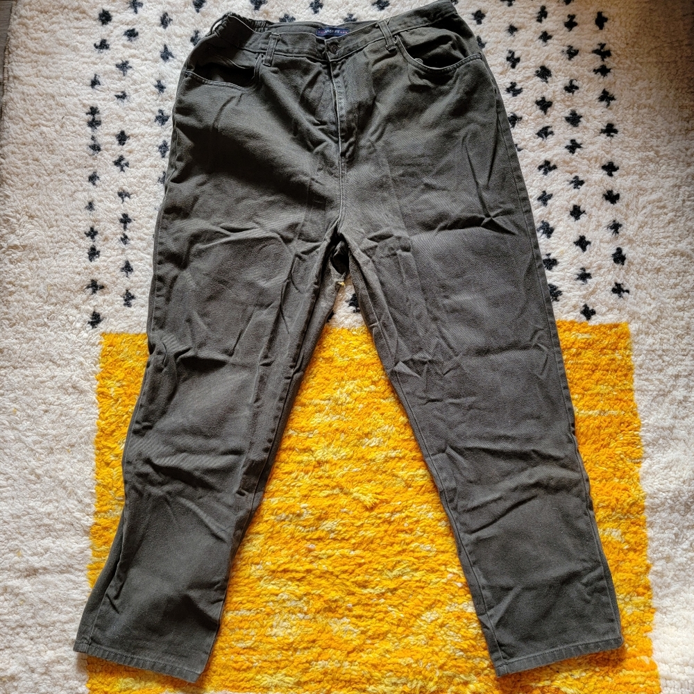 Vintage Bill Blass Dark Green Pants